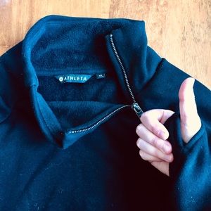Athleta cozy karma sweatshirt XS black